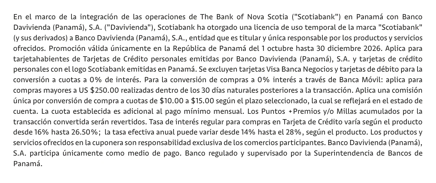 Página 2: condiciones generales de la promoción